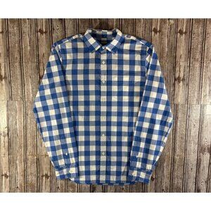 Todd Snyder plaid button down Shirt sz M color Santorini / blue white NWOT